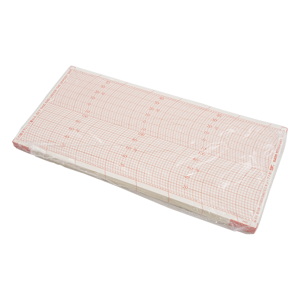 小型自記温湿度計（クォーツ時計）用記録紙 55枚入 7008-62