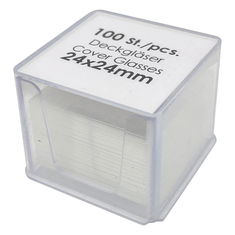 カバーグラス 24×24mm 100枚×10箱入 01 010 60_PK10