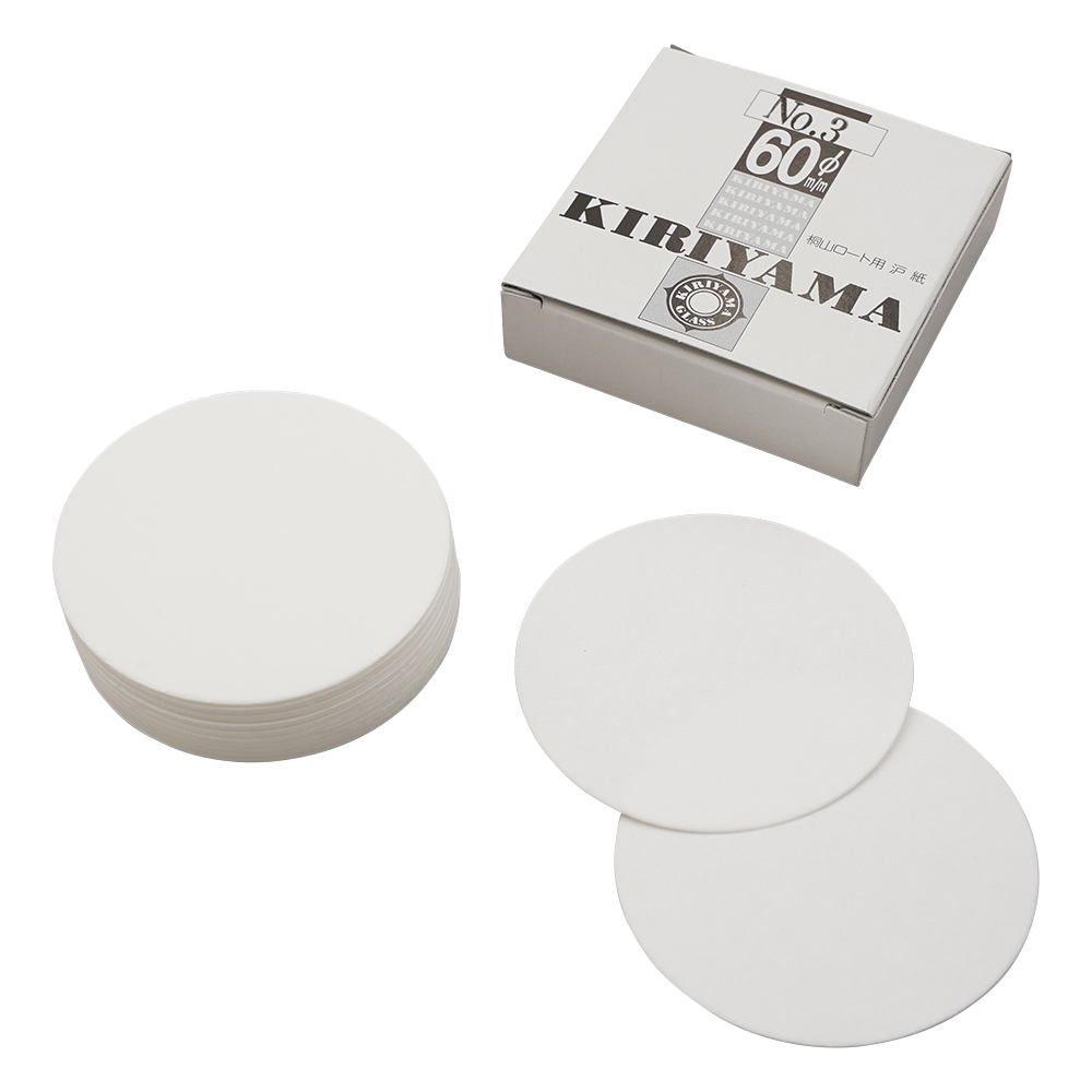 桐山ロート用濾紙 φ60mm 50枚入 No.3