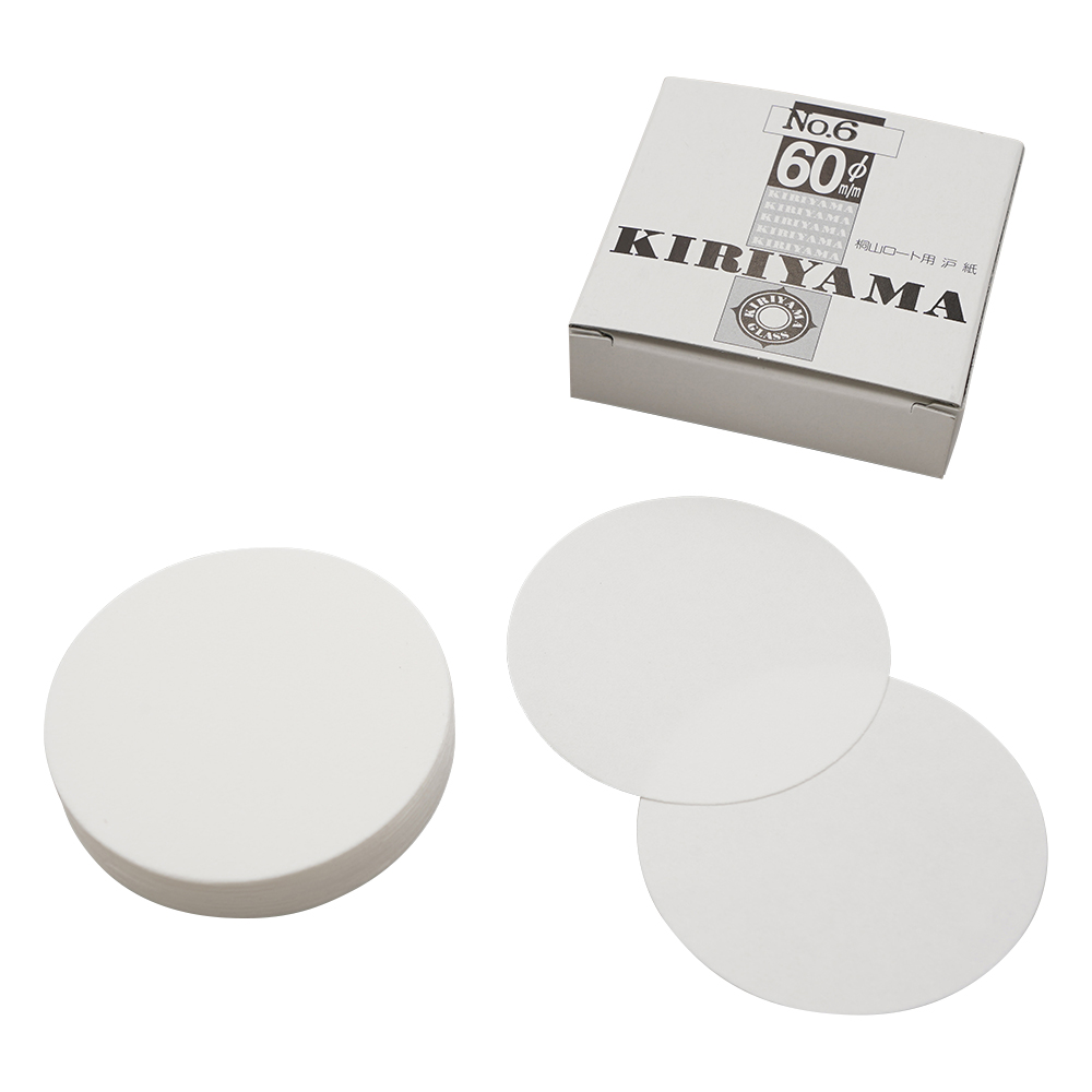 桐山ロート用濾紙 φ60mm 50枚入 No.6