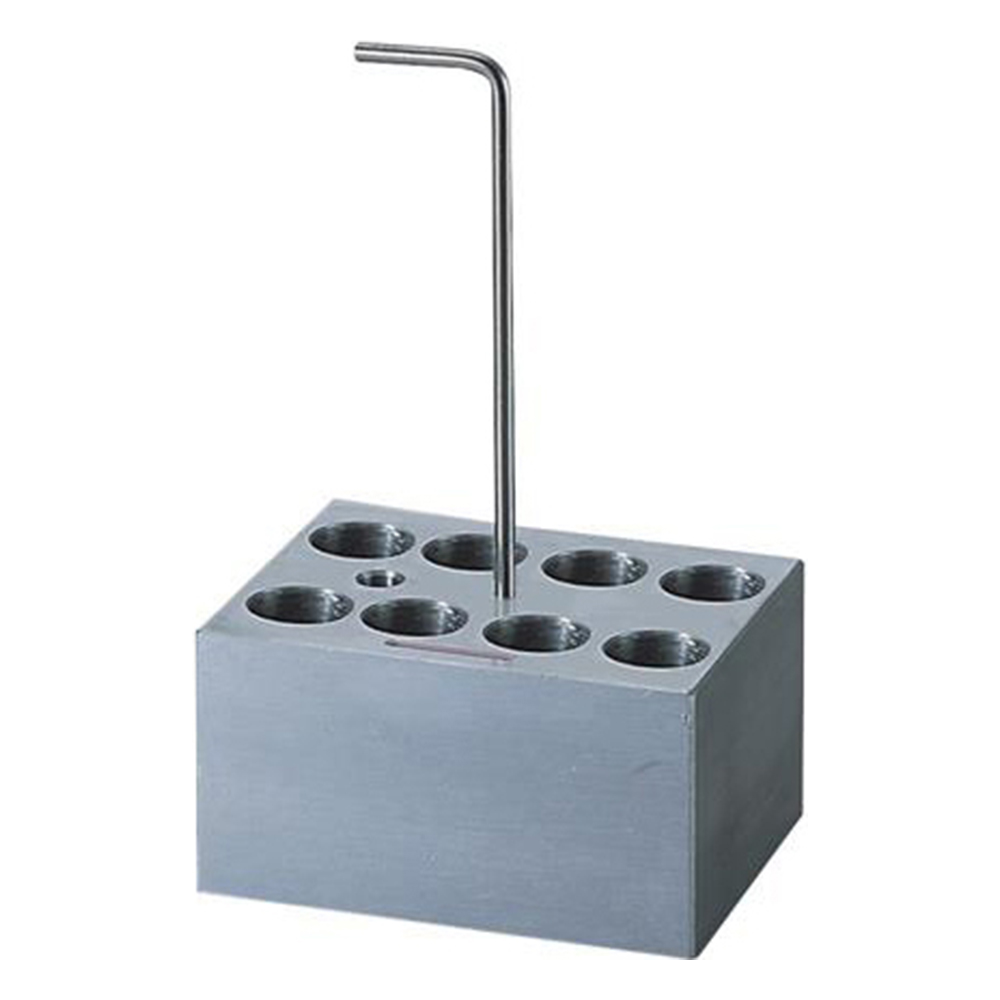 ホットドライバス用アルミブロック φ18mm試験管 8本用 No.4