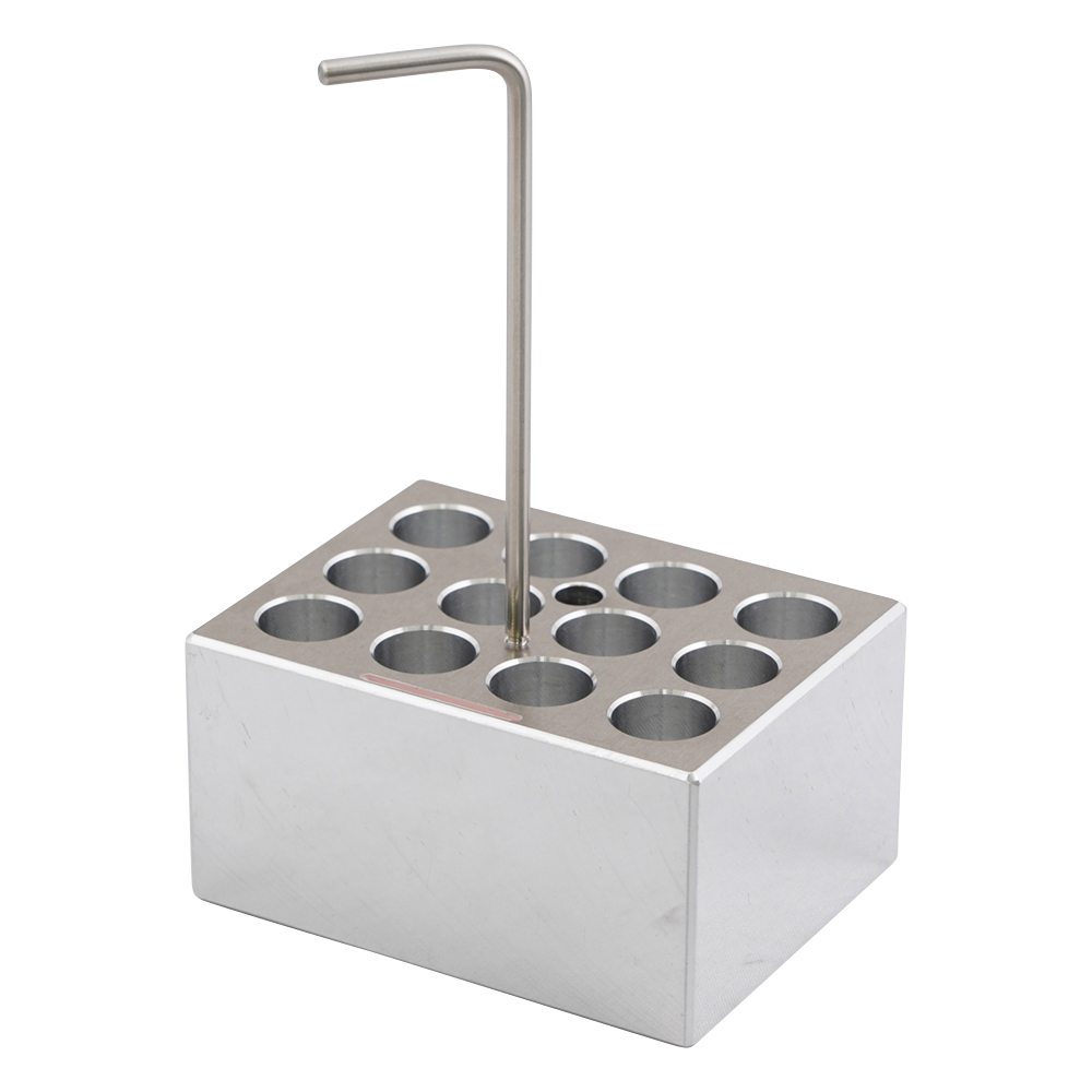 ホットドライバス用アルミブロック φ16.5mm試験管 12本用 No.7