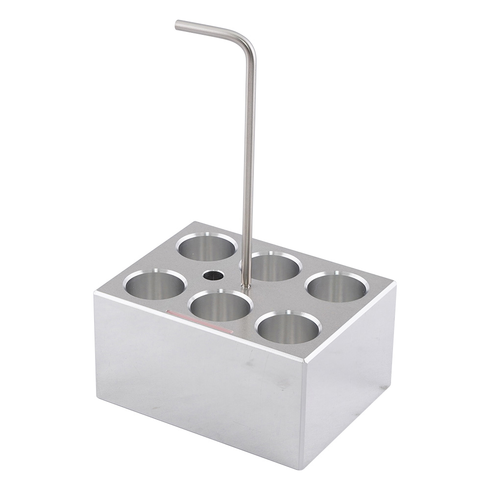 ホットドライバス用アルミブロック φ23mm試験管 6本用 No.10