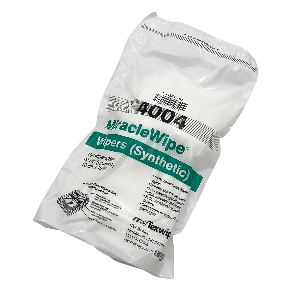 ミラクルワイプ 4×4インチ 1パック（150枚/袋×4袋入） TX4004