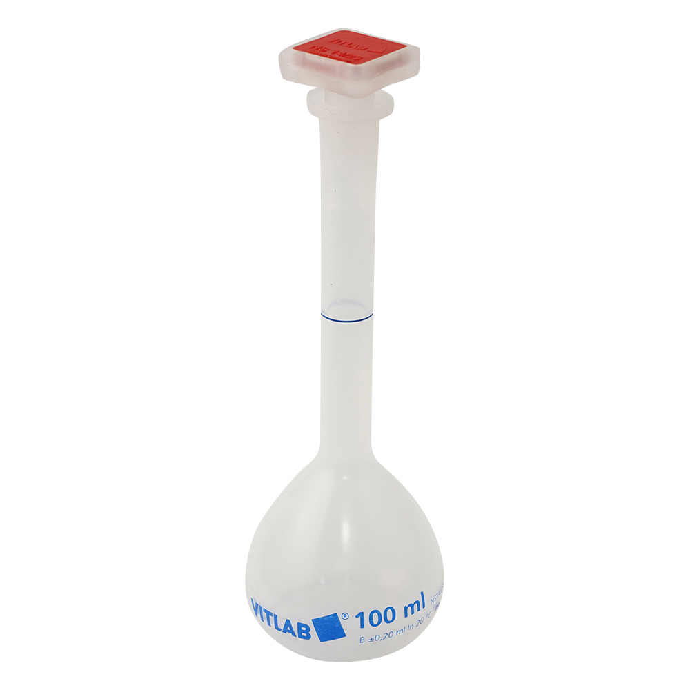 栓付きPPメスフラスコ 100mL 673941