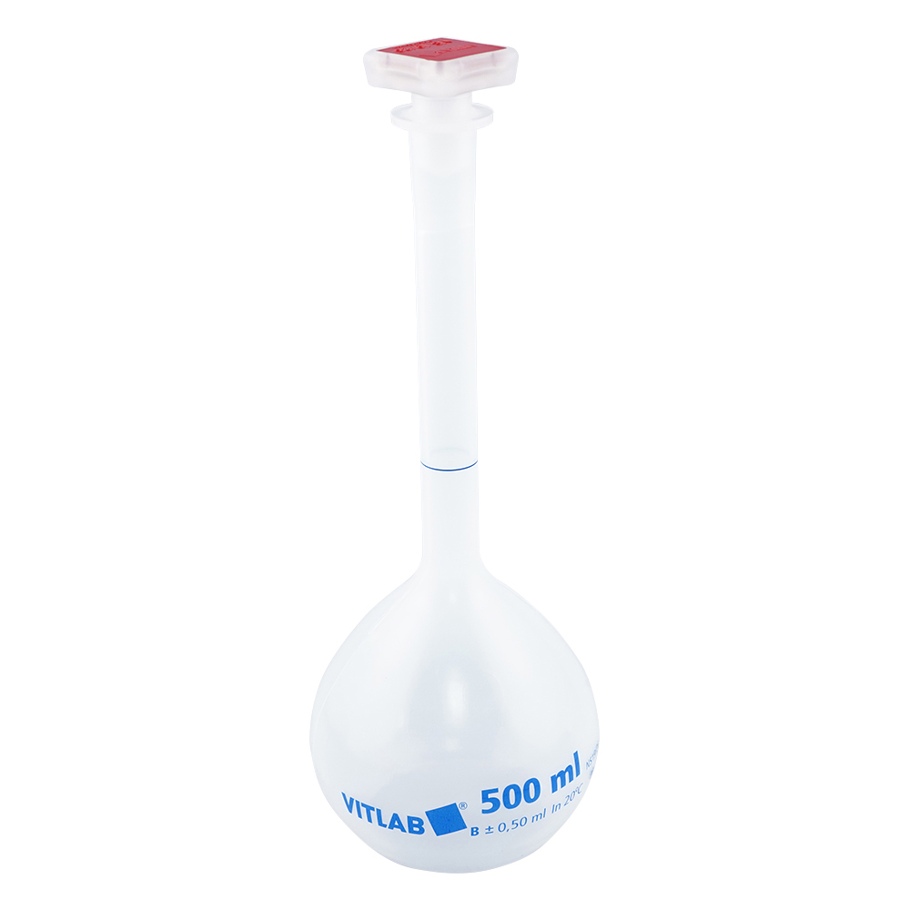 栓付きPPメスフラスコ 500mL 675941