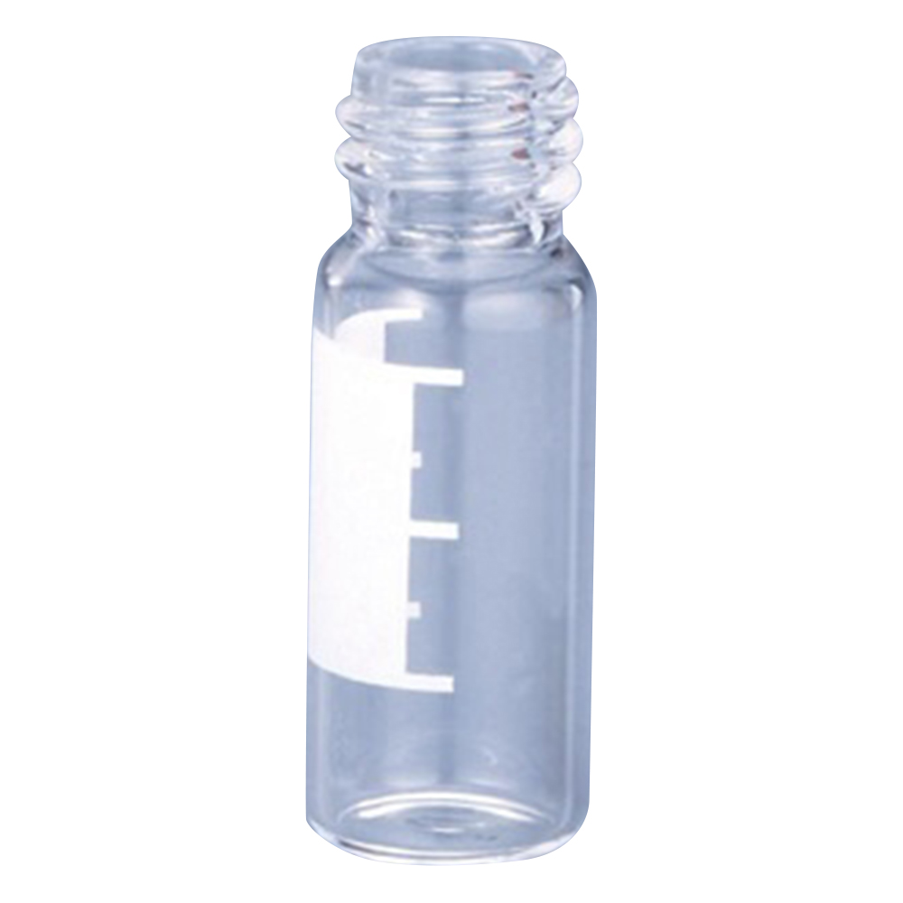 オートサンプラー用バイアル 2mL 透明・ラベル付きバイアルのみ 100本入 11090519