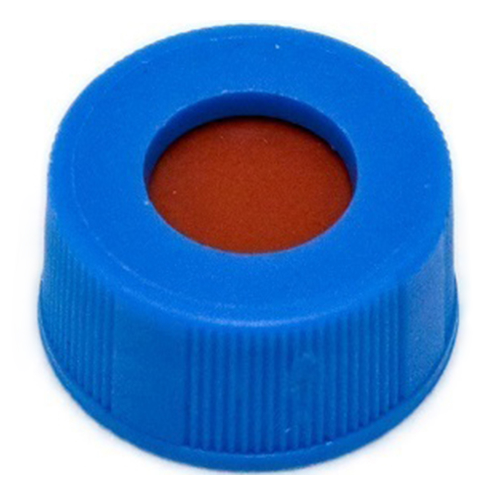 オートサンプラー用バイアル 青キャップ（セプタム付き/ゴム・PTFE） 100個入 A5394-09B