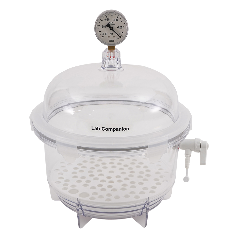 真空デシケーター 10L本体ゲージ付 VDR-25G