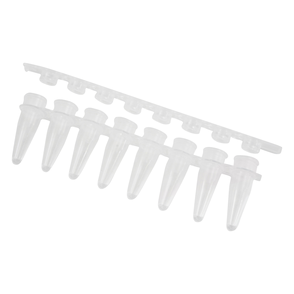 ビオラモPCRチューブ 0.2mL 8連フラット 1箱（40本×3袋入）