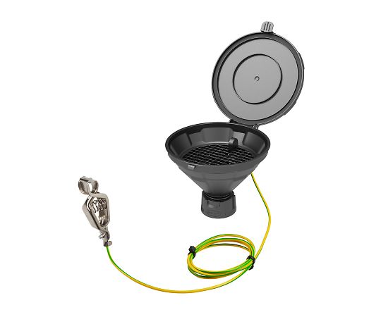 廃液回収用ロート（導電タイプ） フタ、ふるい GL45 318962