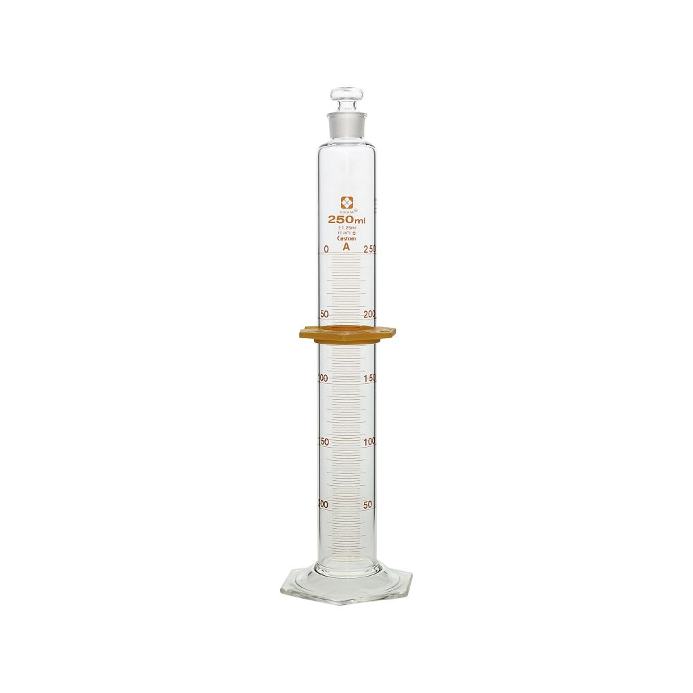 有栓メスシリンダー カスタムA 250mL