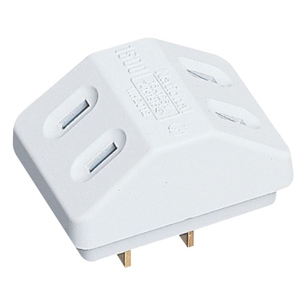 三角タップ 2個口 WH2012PK