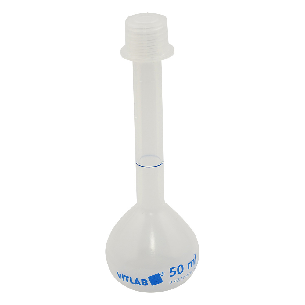 スクリューキャップ付きPPメスフラスコ 50mL 672891