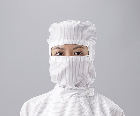 APクリーンスーツ用フード（目出しタイプ）白 2L SHW