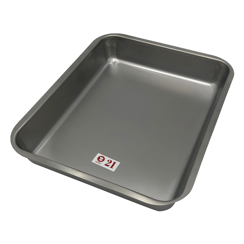 角バット（フラットエッジタイプ） 255×205×38mm 21373