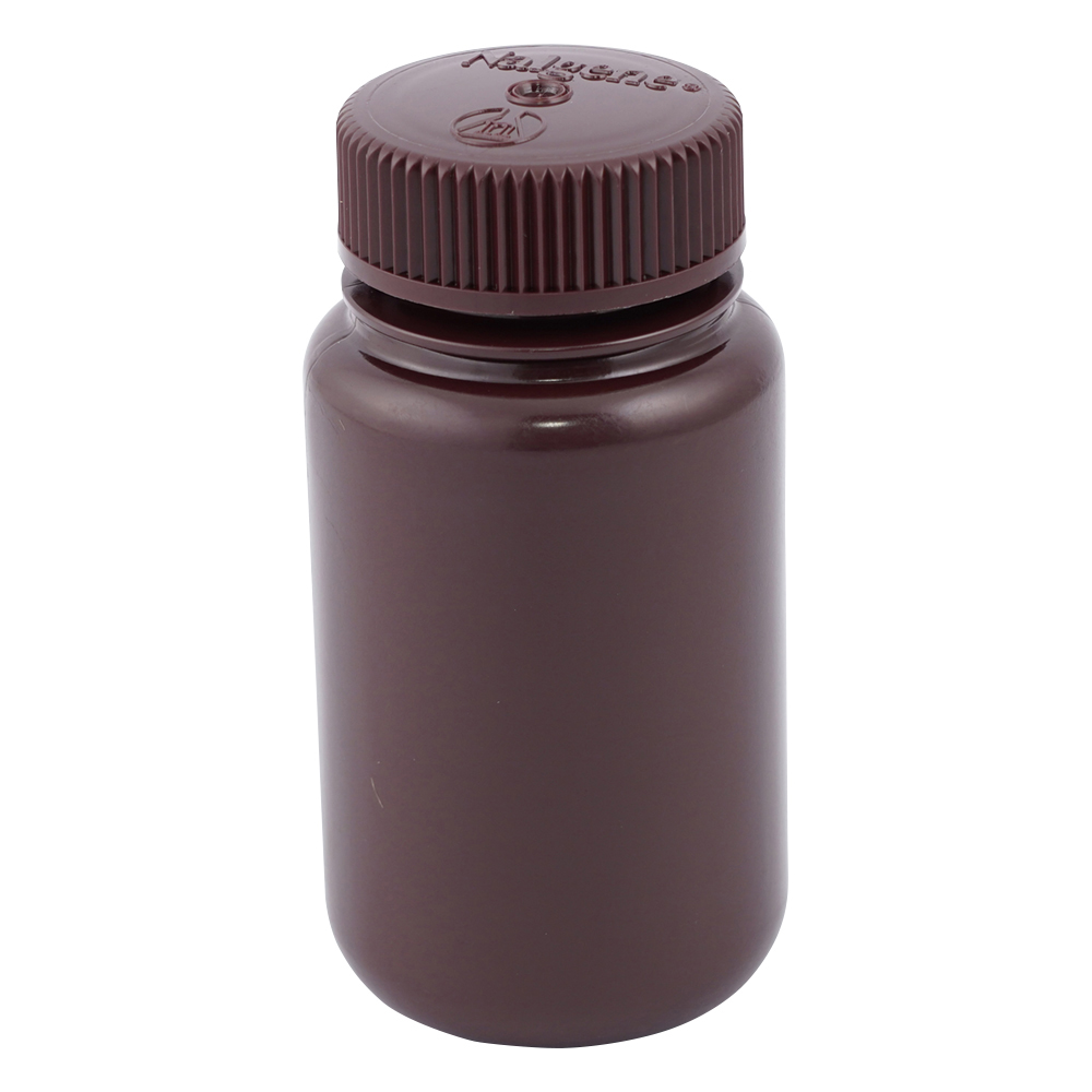 広口試薬ボトル 褐色 125mL 1袋（12本入） 2106-0004JP