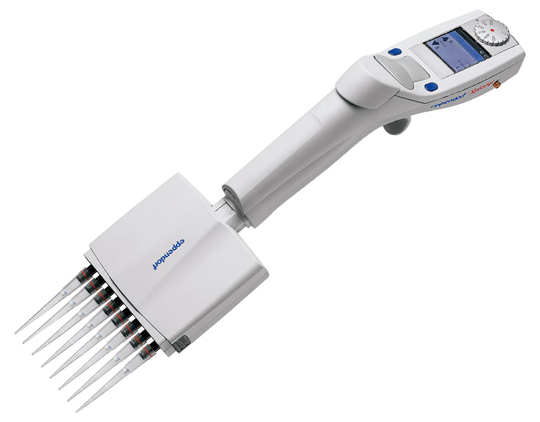 電動ピペット（エクスプローラー・容量可変タイプ） 0.50～10uL 8チャンネル 4861 000.104