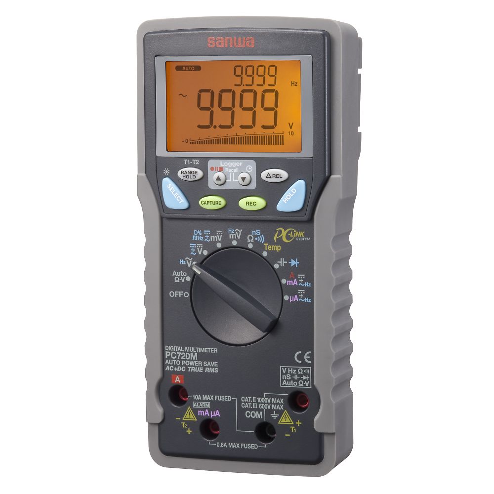 デジタルマルチメーター 高確度・メモリ付（パソコン接続） PC720M