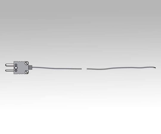 温度データロガー 素線K熱電対温度プローブ（ファイバーグラス被覆） 0602.0645