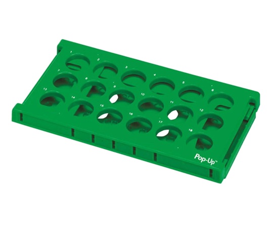 遠沈管用折り畳みラック　緑　２個　ＨＳ２４３１９