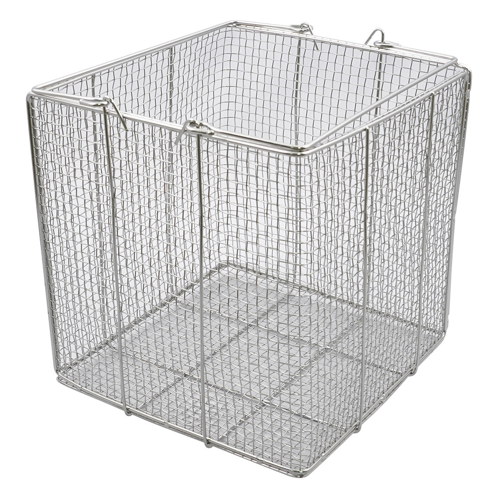 ステンレス洗浄カゴ 角型 中200