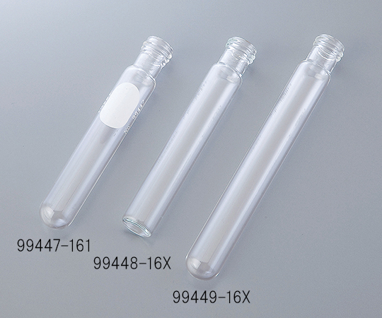 ディスポーサブルネジ付試験管 φ16×125mm スポット無し 1箱（1000本入） 99449-16X