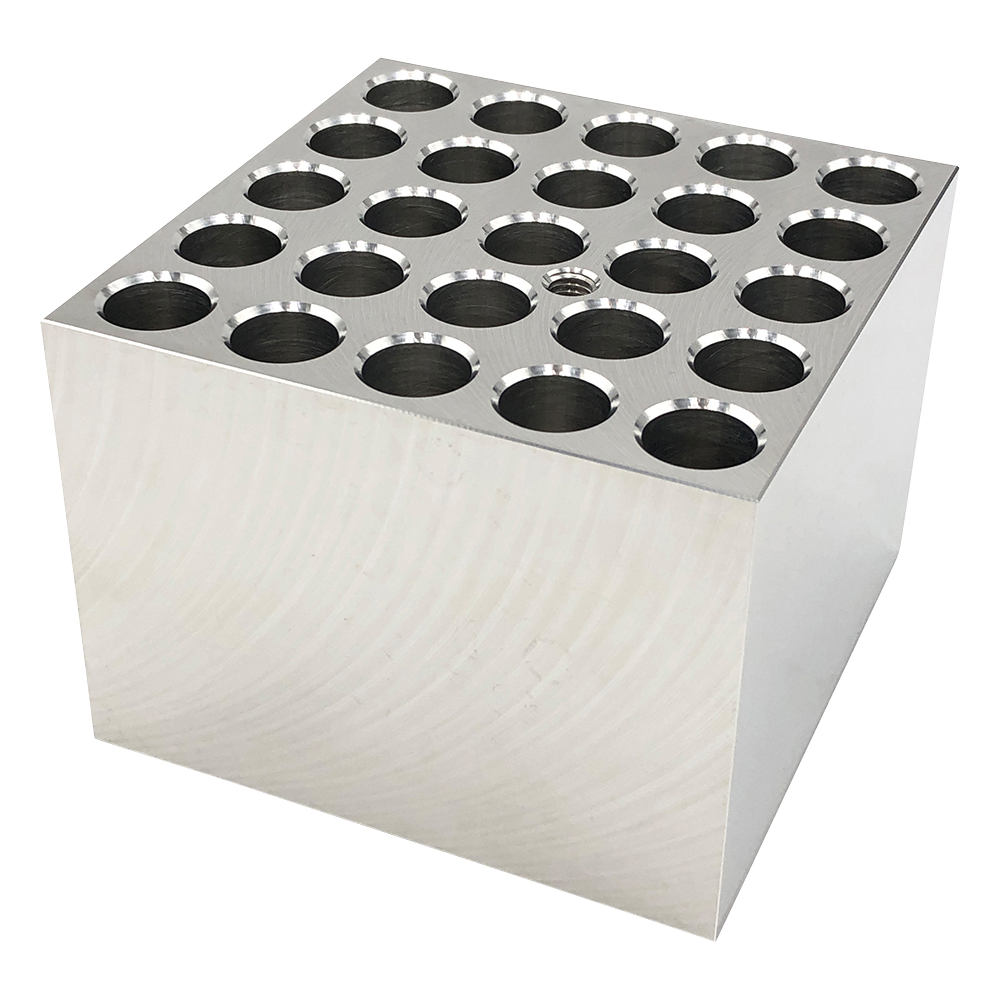 ドライブロックバス用アルミブロック 試験管15mm 25本用 AB-155