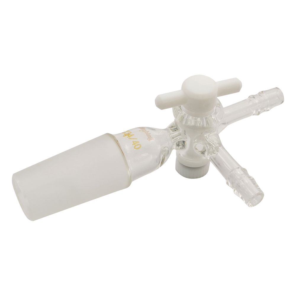 共通摺合付三方コックI型 テフロンコック TS24/40 CL0414-08-10