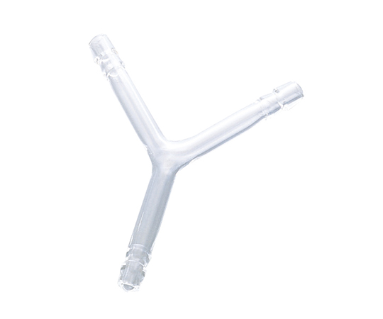 ガラスジョイント Y字管（ゴム止め付き） CL0430-01-20