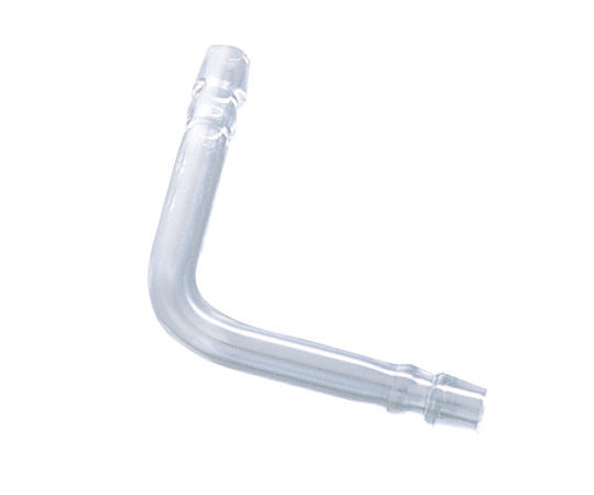 ガラスジョイント L字管（ゴム止め付き） CL0432-01-10