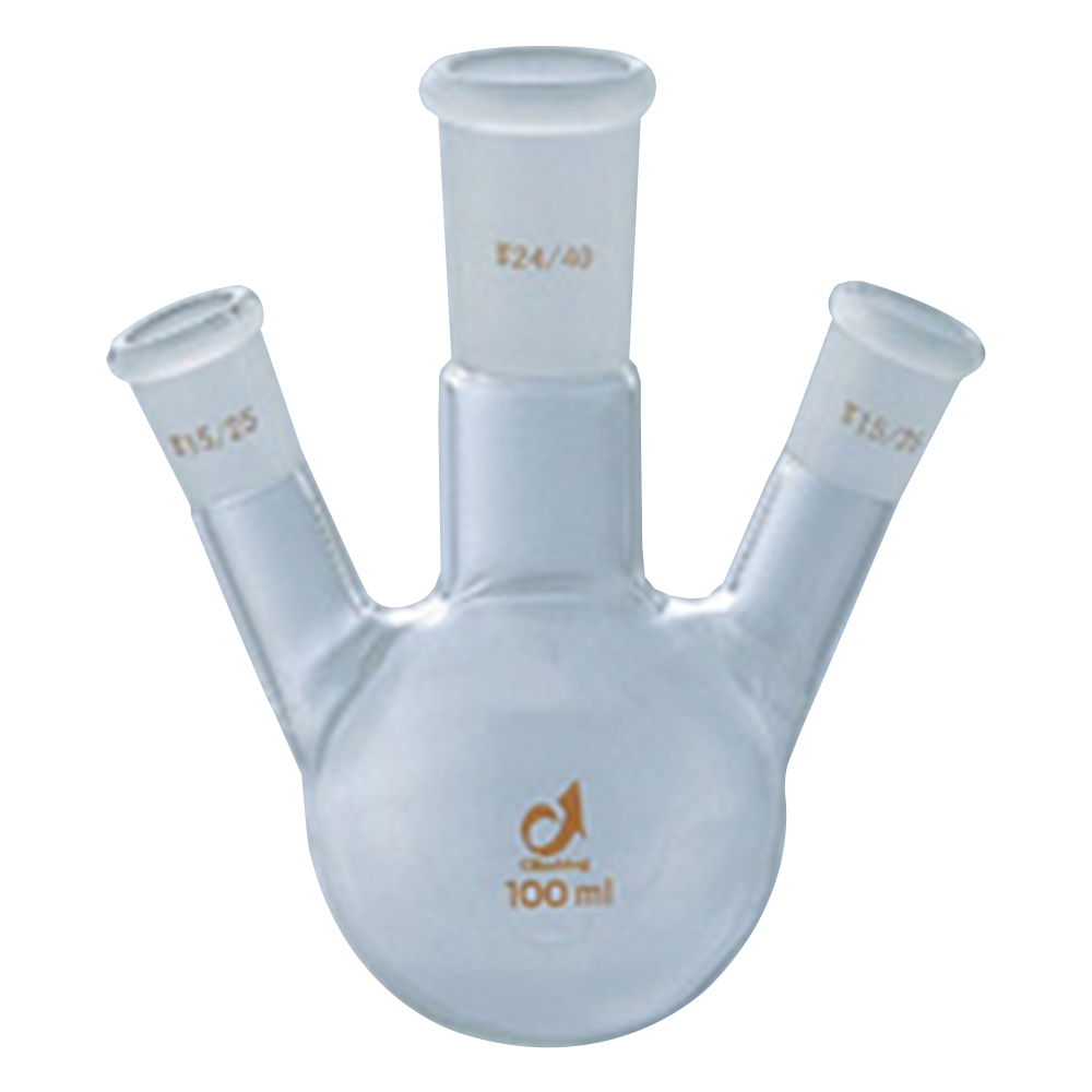 共通摺合三つ口フラスコ 100mL CL0080-01-10