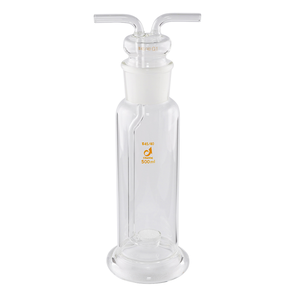 ガス洗浄瓶（板フィルター付き） 500mL CL0457-03-101