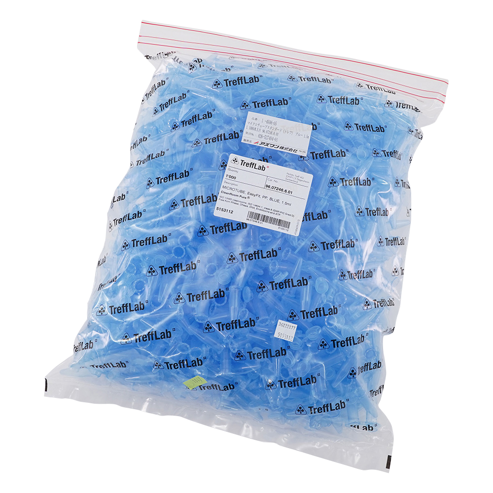 マイクロチューブスタンダード（トレフ） ブルー 1.5mL 1000本入り 96.07246.6.01