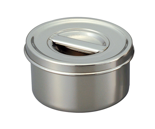 ツマミ付き ステンレス丸型ポット 14cm 1.1L 61014