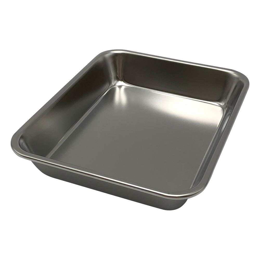 ステンレス角型バット　（155×126×27mm)　1枚　手札判 33030