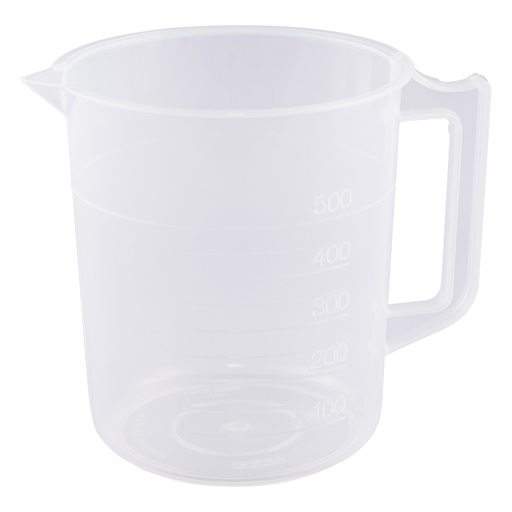 ポリプロピレン手付きビーカー500mL 1個 3007-75