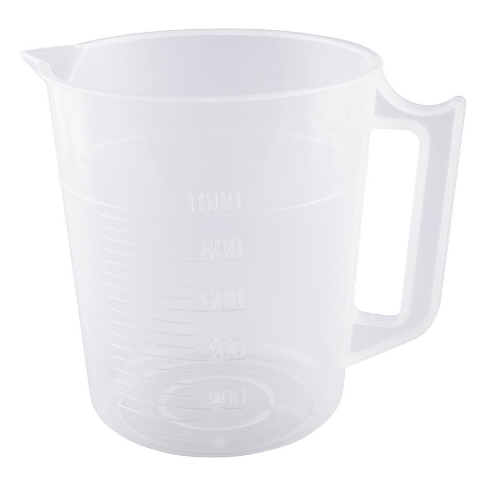 ポリプロピレン手付きビーカー1000mL 1個 3007-74