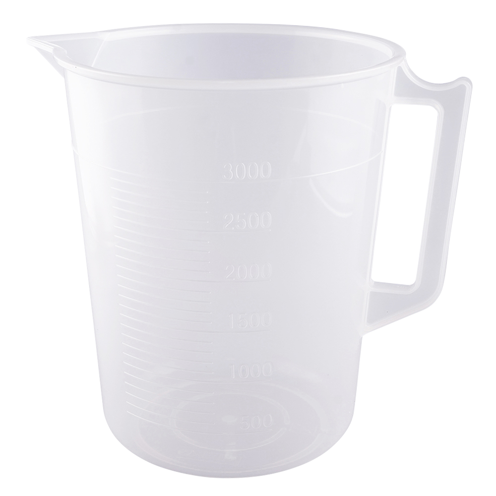 ポリプロピレン手付きビーカー3000mL 1個 3007-72