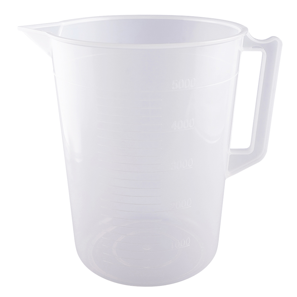 ポリプロピレン手付きビーカー5000mL 1個 3007-71