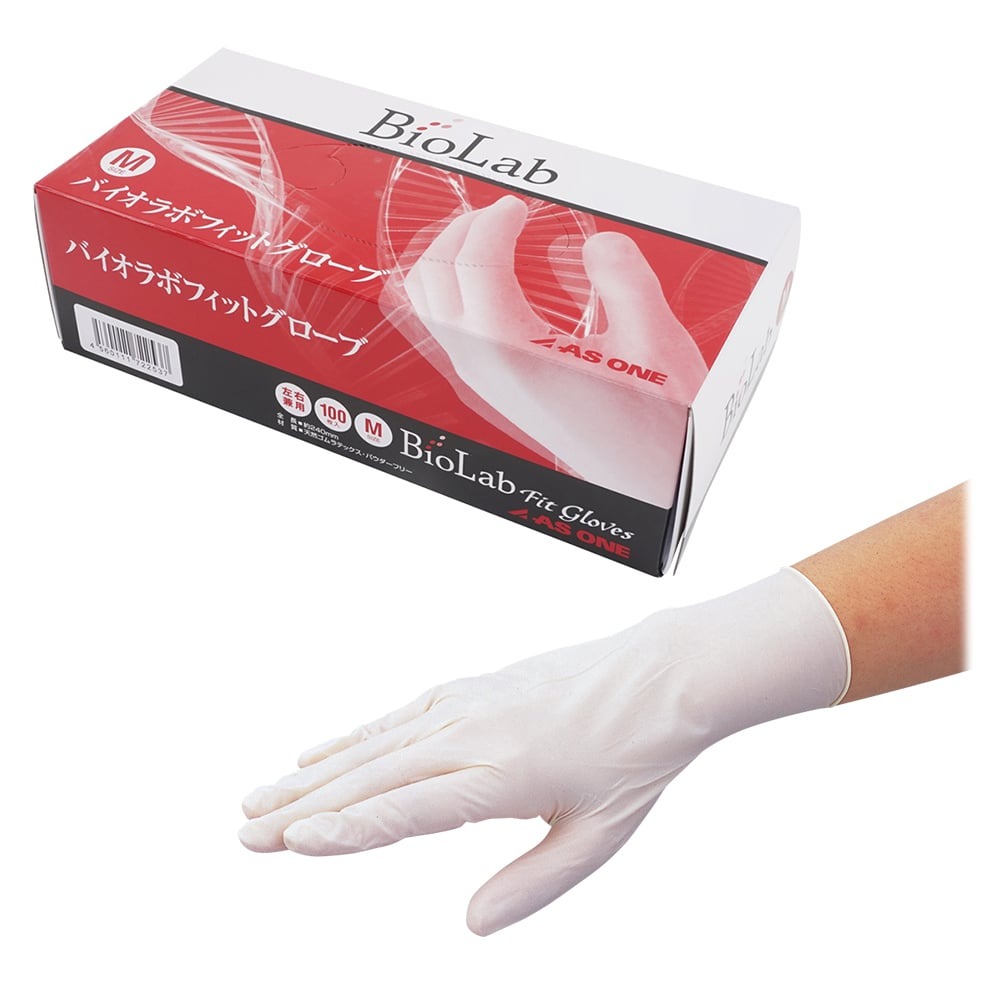 バイオラボフィットグローブ（パウダーフリー） M 100枚入