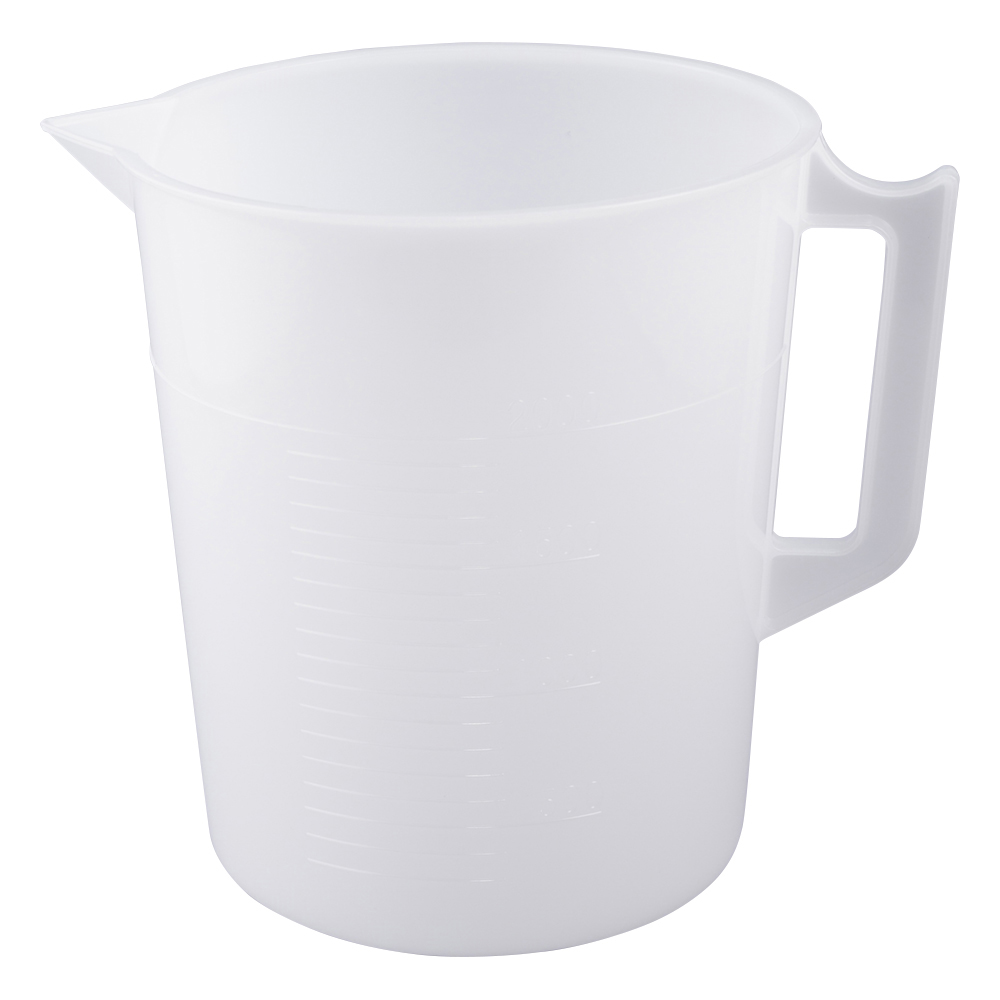 ポリビーカーPE（手付き） 2000mL 1個 3012-07