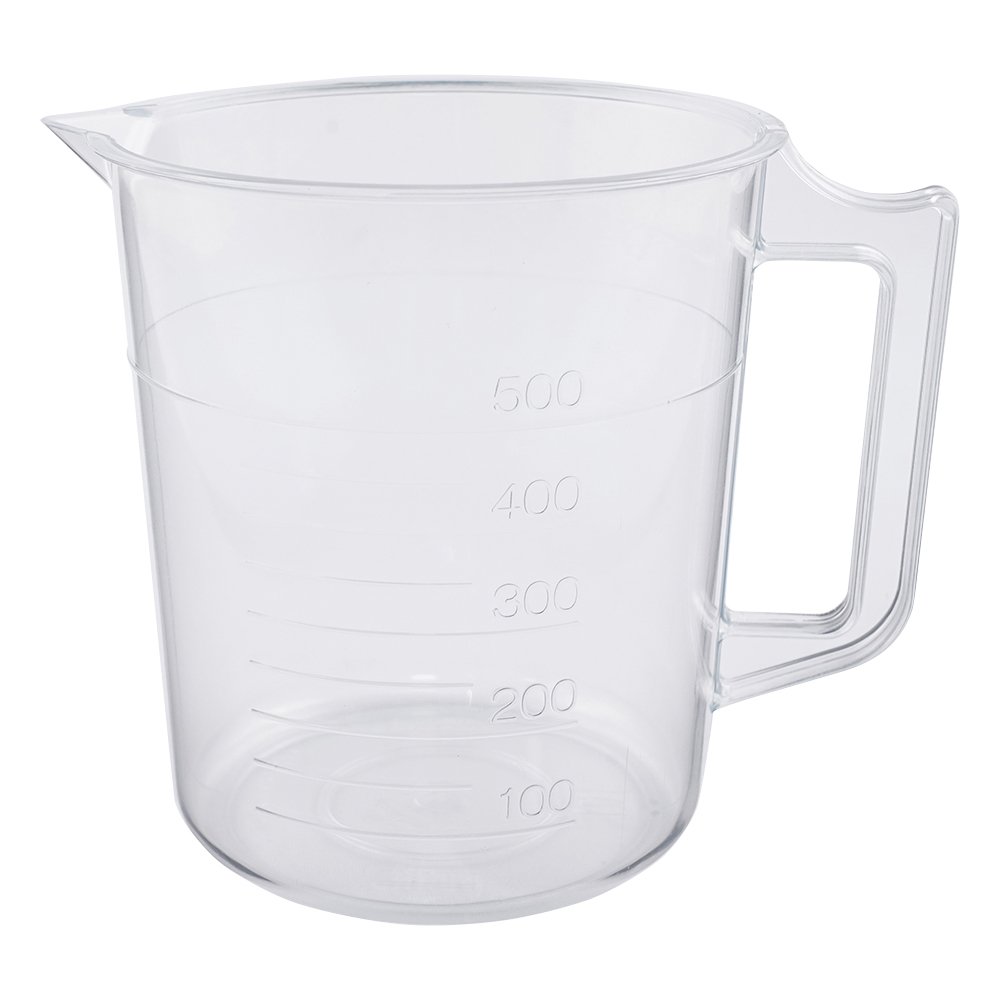 TPX手付きビーカー 500mL 1個 3006-03