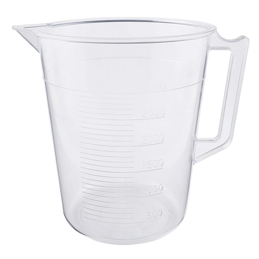 TPX手付きビーカー 3000mL 1個 3006-08