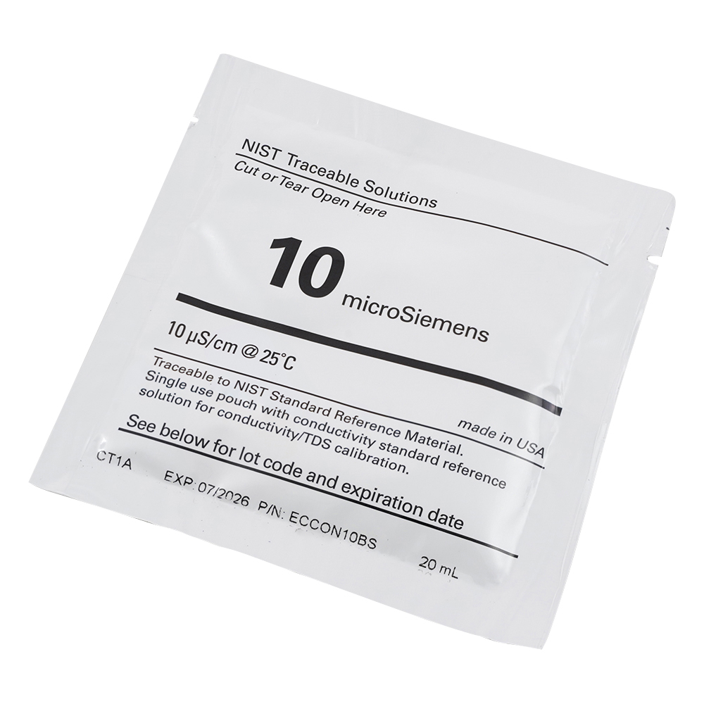 ラコムテスター導電率計用校正液 10μS／cm 20mL×5 1箱（5パック入） ECCON10BS