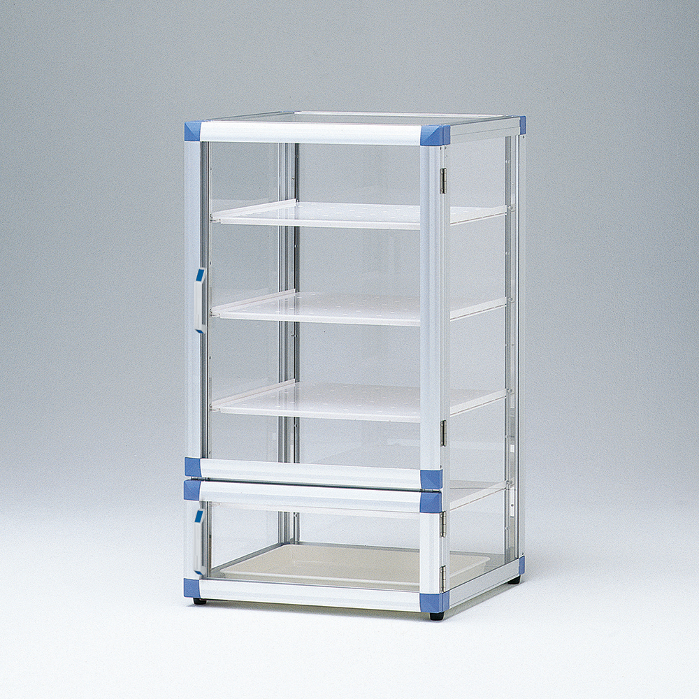 スタンダードデシケーターBG 574×523×1020mm 強化プラスチック棚 ゴム足付き SD-BG1P