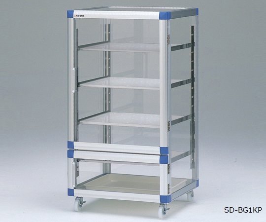 スタンダードデシケーターBG 574×523×1085mm 強化プラスチック棚 キャスター付き SD-BG1KP