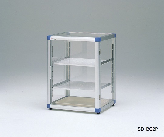 スタンダードデシケーターBG 574×523×765mm 強化プラスチック棚 ゴム足付き SD-BG2P