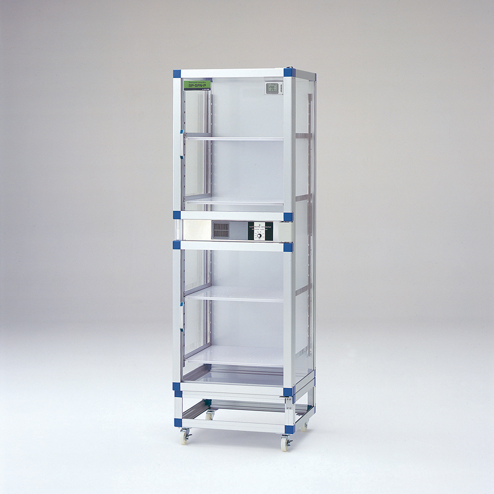 オートドライデシケーターFN 574×522×1774mm 強化プラスチック棚板 SP-SFN-P