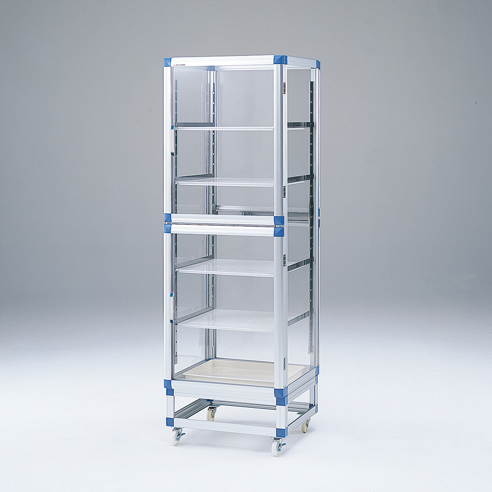 スタンダードデシケーター両面タイプ 強化プラスチック棚 574×555×1765mm SDW-SP